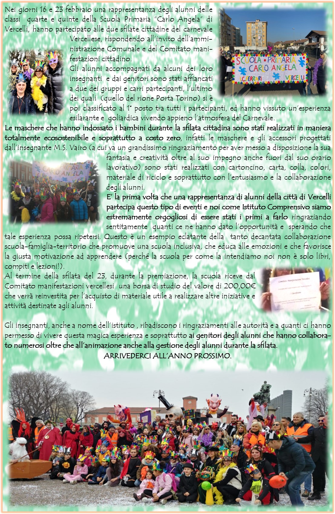 ARTICOLO CARNEVALE 2020
