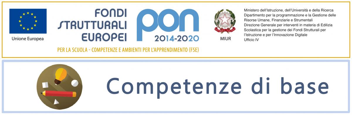 loghi pon 2014-2020 fse competenze di base